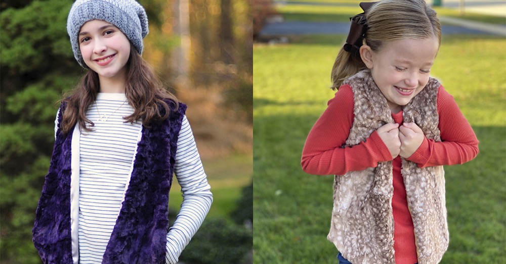 The Cutest Minky Fabric Vest Pattern for Kids (Free Acorn Vest